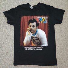 Men's S Harry Styles 2022 Love On Tour MSG Madison Square Garden Black T-Shirt