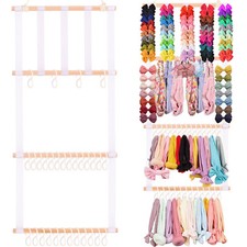 Bow Holder for Girls Hair Bows, Baby Headband Organizer Clips Holder Room Decor