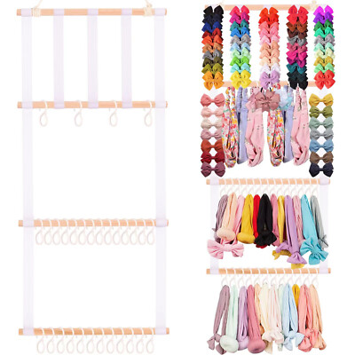 Bow Holder for Girls Hair Bows, Baby Headband Organizer Clips Holder Room Decor