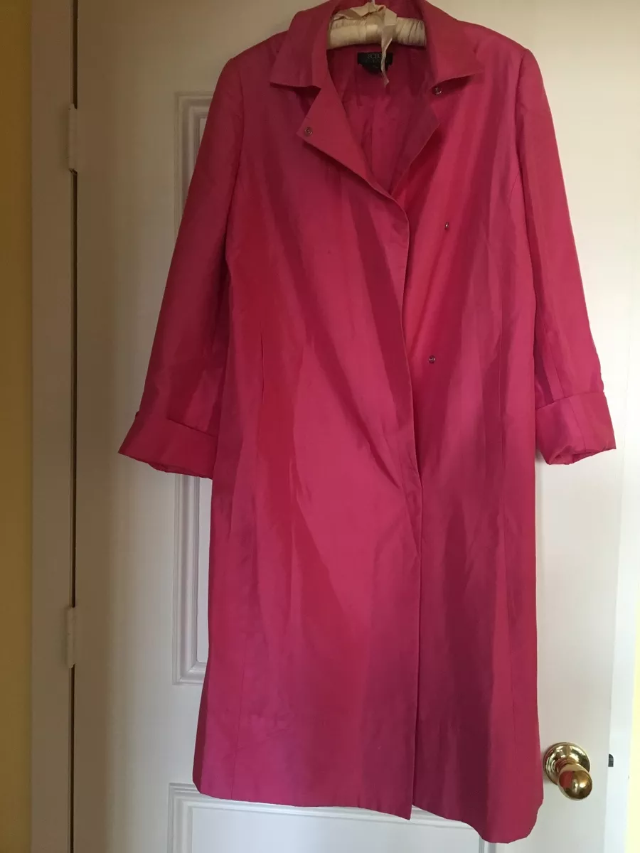 BCBG Pink Silk Long Jacket SZ 4 eBay
