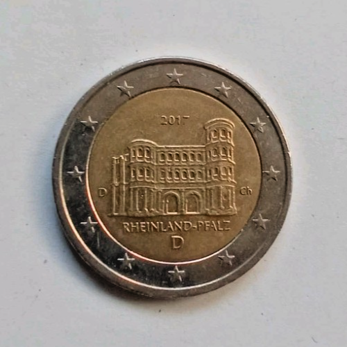 Deutschland 2 Euro Sondermünze 2017 Rheinland-Pfalz - Porta Nigra-D- Umlaufmünze