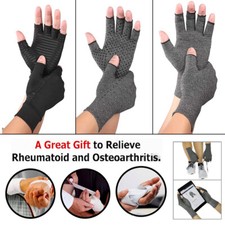 Copper Anti Arthritis Compression Gloves Hand Support Pain Relief Finger Protect