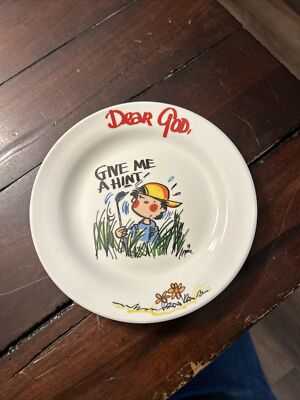 Royal Norfolk Dear God  Give me A Hint  8 Inch Plate