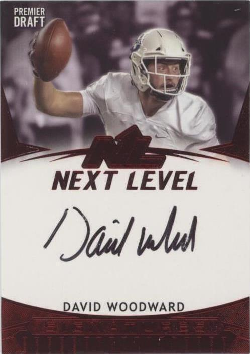 2020 Sage Hit - Next Level Autographs David Woodward #NL-DW Red (AU, RC ...