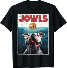 Funny American Bulldog Jowls Burger Bully Dog Mom_ Dog Dad Gift Unisex T-Shirt