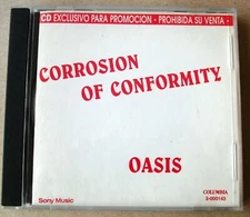 OASIS Live Forever / Supersonic ARGENTINA PROMO CD 1994 Corrosion Of Conformity