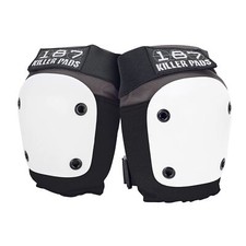 187 Killer Pads Fly Knee Pad, Grey/White, Small