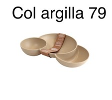 GUZZINI ANTIPASTIERA TIERRA  COLORI  GRIGIO , BIANCO LATTE  ( PROMO )