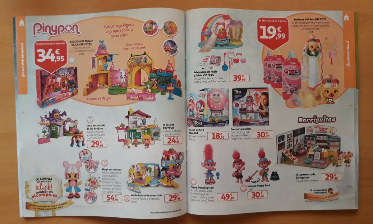 CATÁLOGO DE JUGUETES ALCAMPO NAVIDAD NUEVO MINT