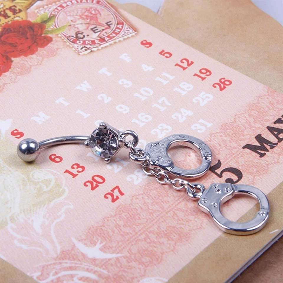 Piercing estilo esposas ombligo barra anillo cuerpo unisex ombligo pierce 1 pieza Foto 3 de 4