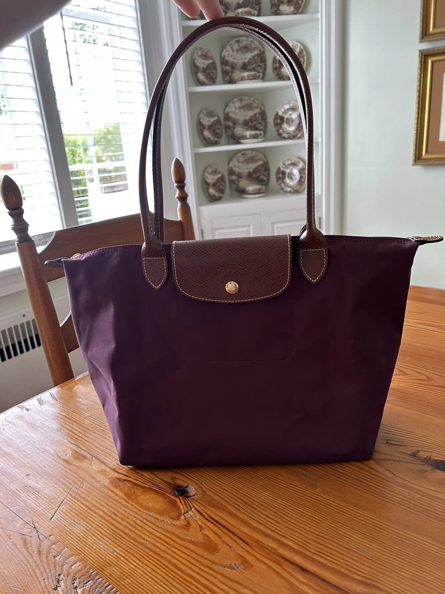 Longchamp, Bags, Longchamp Womens Plum Purple Le Pliage Hobo Bag