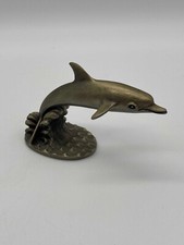 Hudson Pewter Dolphin Figurine Made in the USA 4" x 2.25"