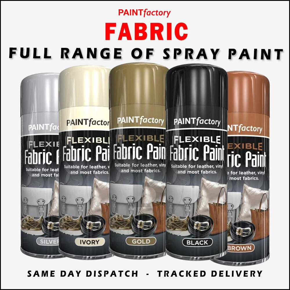 Flexible Fabric Spray Paint Leather Vinyl Textile Clothes Fast Drying - 200  - F1