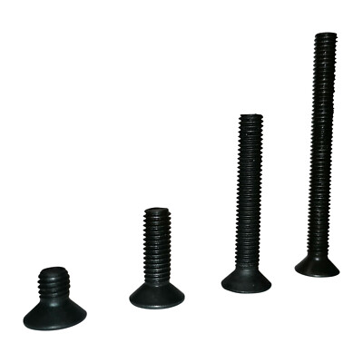 M6 M8 M10 Senkkopfschrauben-Stahl-schwarz-hochfest 10.9-ISO 7991 -ab 2 Stk.