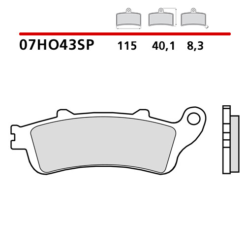 Paire Plaquette de Frein Arrière BREMBO Honda CBR Xx 1100 96> - Photo 1/9