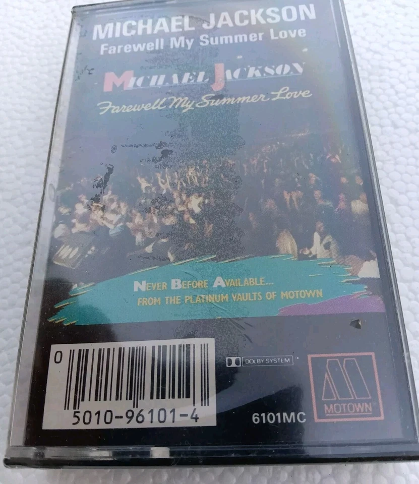 Michael Jackson 1st PRESS Cassette Tape (Farewell My Summer Love) 1984 Sealed  - Image 3 of 4