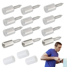50PCS Self-Tapping Screws Cabinet Laminate Support Shelf Bracket Screws Pegs