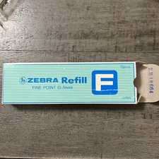Lot of 6 Zebra F 0.7 Fine Point Ink Refills, 85520