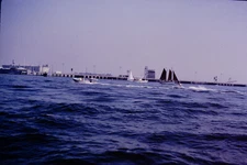 OCT 1964 Boats On The Water Possibly Oakland Bay Kodachrome Slide RefA546