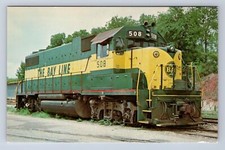 THE BAY LINE ATLANTA & SAINT ANDREWS BAY LOCOMOTIVE RAILWAY RAILROAD POSTCARD BY