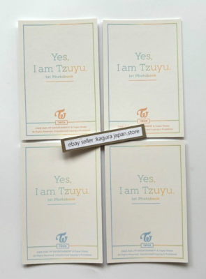 TWICE Yes I am Tzuyu Peach ver. & Blue ver. Official Photocards ×4