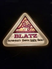 Vtg Blatz Beer Light Up working Sign Heileman Brewing America's Great Light Beer