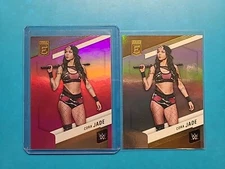 2023 PANINI DONRUSS ELITE WWE CORA JADE #98 PINK PARALLEL + BASE HOLO NXT