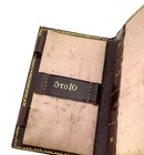 Antique Hand Painted Book Shape Needle Case With  Pencil — photo 5