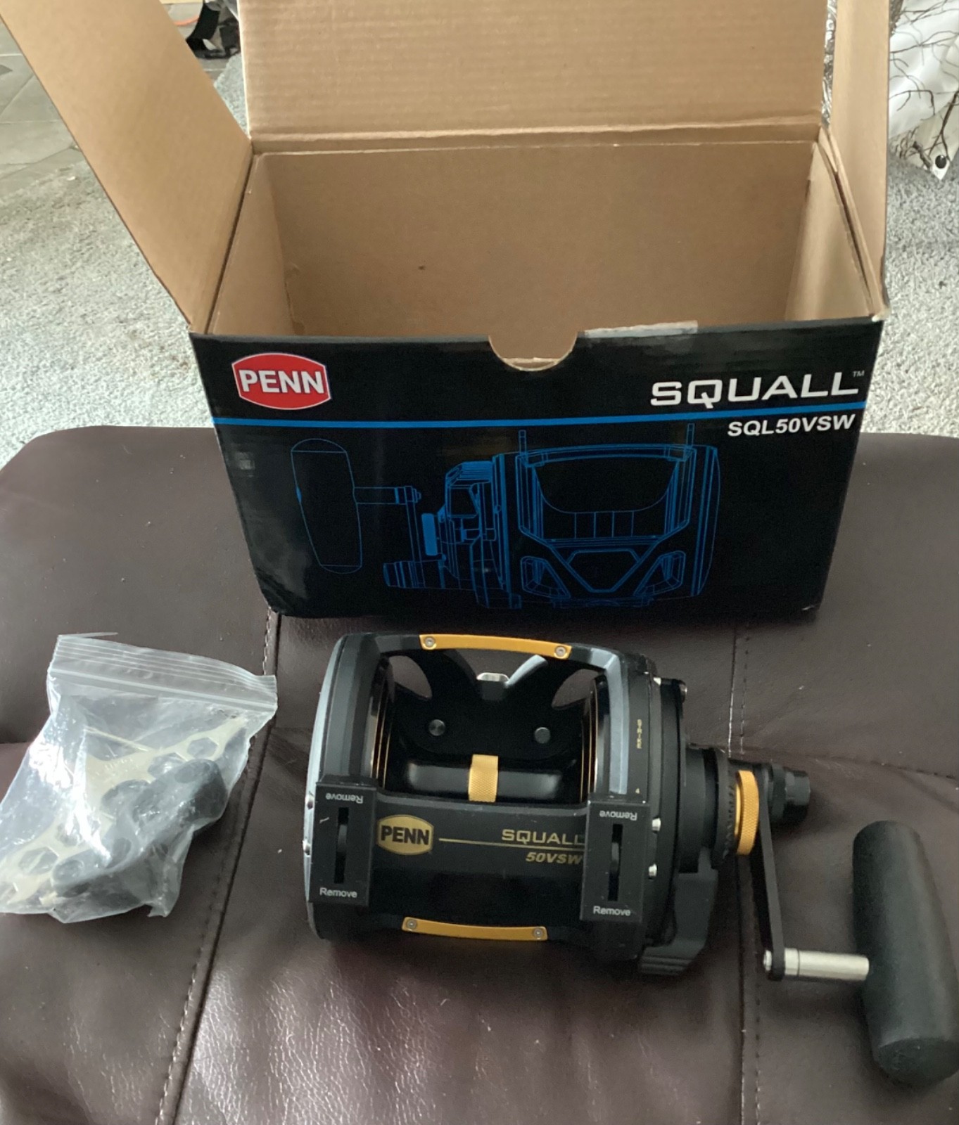 Penn Squall 50VSW 40lb Lever Drag 2-Speed Conventional Fishing Reel