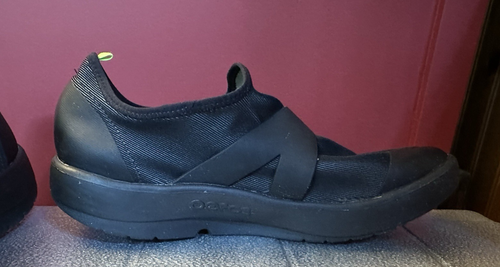Oofos OOmg Low Recovery Shoes Mens 13 Black Slip On Comfort Sneakers Lightweight - Picture 12 of 19