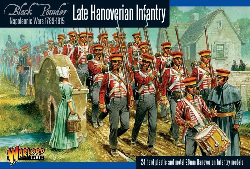 british Late Hanoverian Infantry/Landwehr Napoleonic Warlord 28mm Black Powder