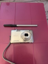 Nikon Coolpix S3100-SILVER 14.0 MP Digital Camera-SD Card  Charger Tested Exc