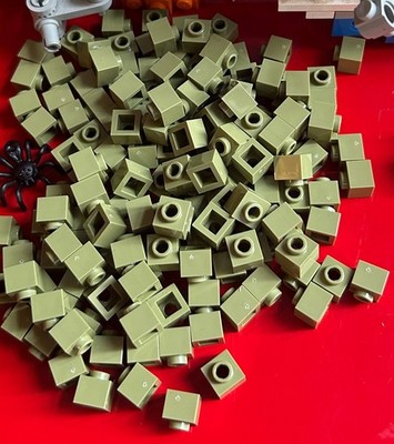 12 x Lego 1x1x 2/3 86996 olive grün Basic Stein aus 21063 Neuschwanstein Castle