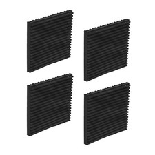 4 Pack Rubber Anti-Vibration Pads, 4 x 4 x 3/8 inches Heavy Duty All-Rubber