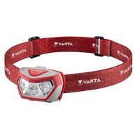 Varta Stirnlampe LED Kopflampe Outdoor 3 Modi Dimmbar Rot IPX4 Inkl. 3X AAA