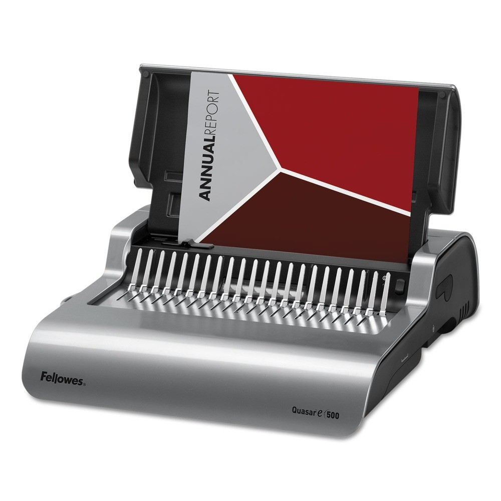 Fellowes 5216901 Quasar 500 Sheets Electric Comb Binding System - Gray New