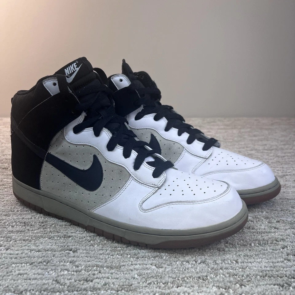 Nike Dunk High Top -Gris - Negro - Blanco Zapatillas Hombre Talla 14 - 317982-101 Foto 2 de 4
