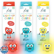 Glo Pals Water-Activated Light-Up Cubes Bundle for Sensory Play –
