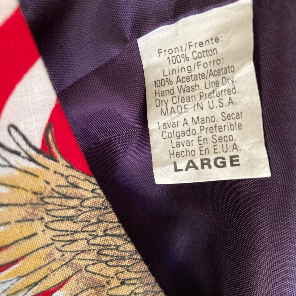 American Flag Vest Patriotic Eagle Red White Blue Mens Large Waistcoat - Image 4 of 4