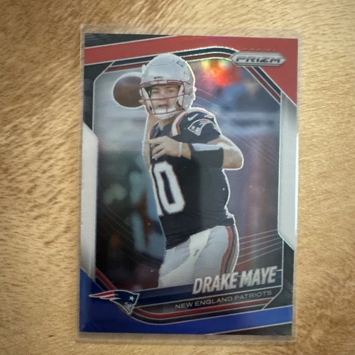 2025 Panini Prizm #165 Drake Maye Red White Blue Prizm New England Patriots 🔥