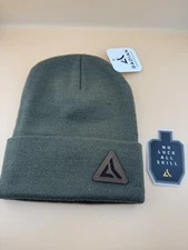 Radian Green Beanie Triangle Logo Leather Patch & Decal Sticker