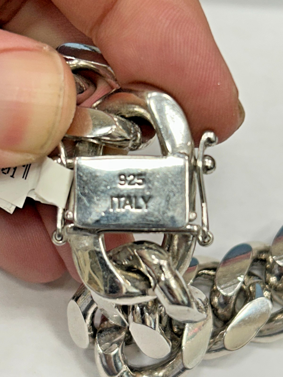 Massive Solid 925 Sterling Silver Cuban Link Chai… - image 9