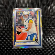 2025 Optic Matthew Stafford Holo Prizm Los Angeles Rams # 198 - MVP!