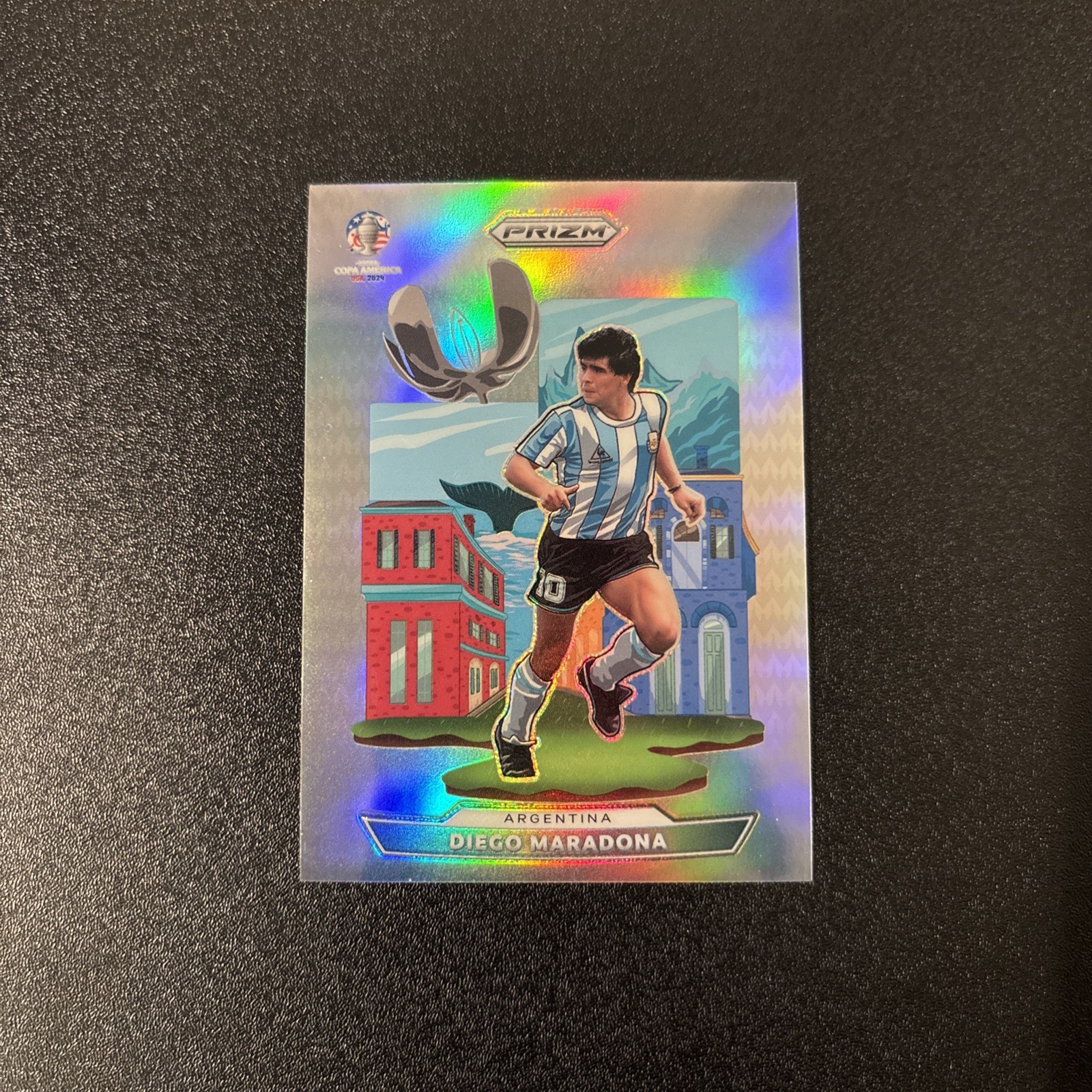 Diego Maradona 2024 Prizm Copa America #8 National Landmarks /(SSP