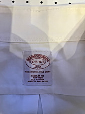 Brooks Brothers 346 White Non-Iron Button Down Dress Shirt Men s 17.5 34/35