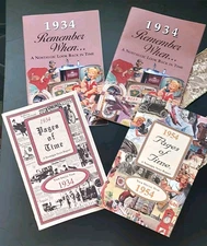 Pages Of Time Nostalgia Report & Remember When Pamphlet Booklets vintage