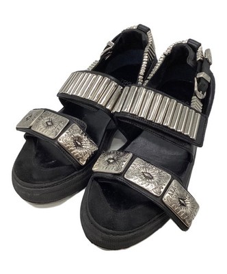 TOGA PULLA METAL SNEAKER SANDALS / Metal Sneaker Sandals/ Black/ Size: 38