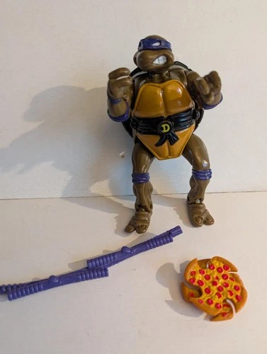 Vintage TMNT Mutatin' Donatello Action Figure with BO and Pizza Star