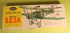 Vintage Guillow s British S.E.5A WWI Fighter No. 202 Balsa Wood Model