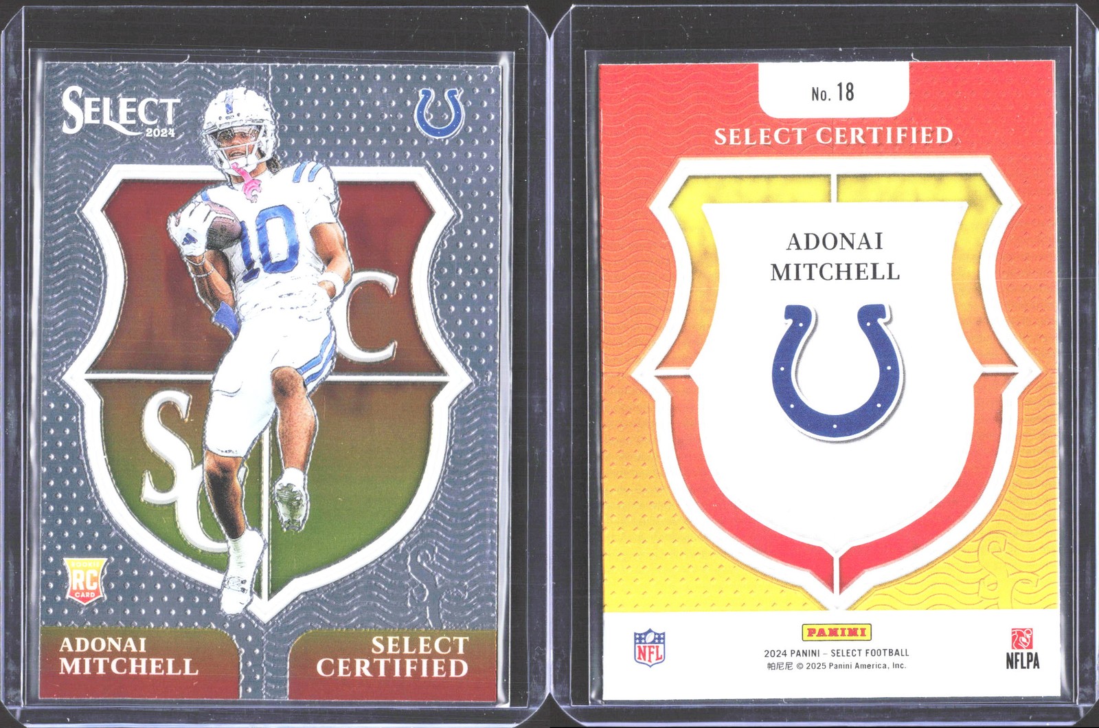 2024 Panini Select #18 Adonai Mitchell Select Certified Rookies